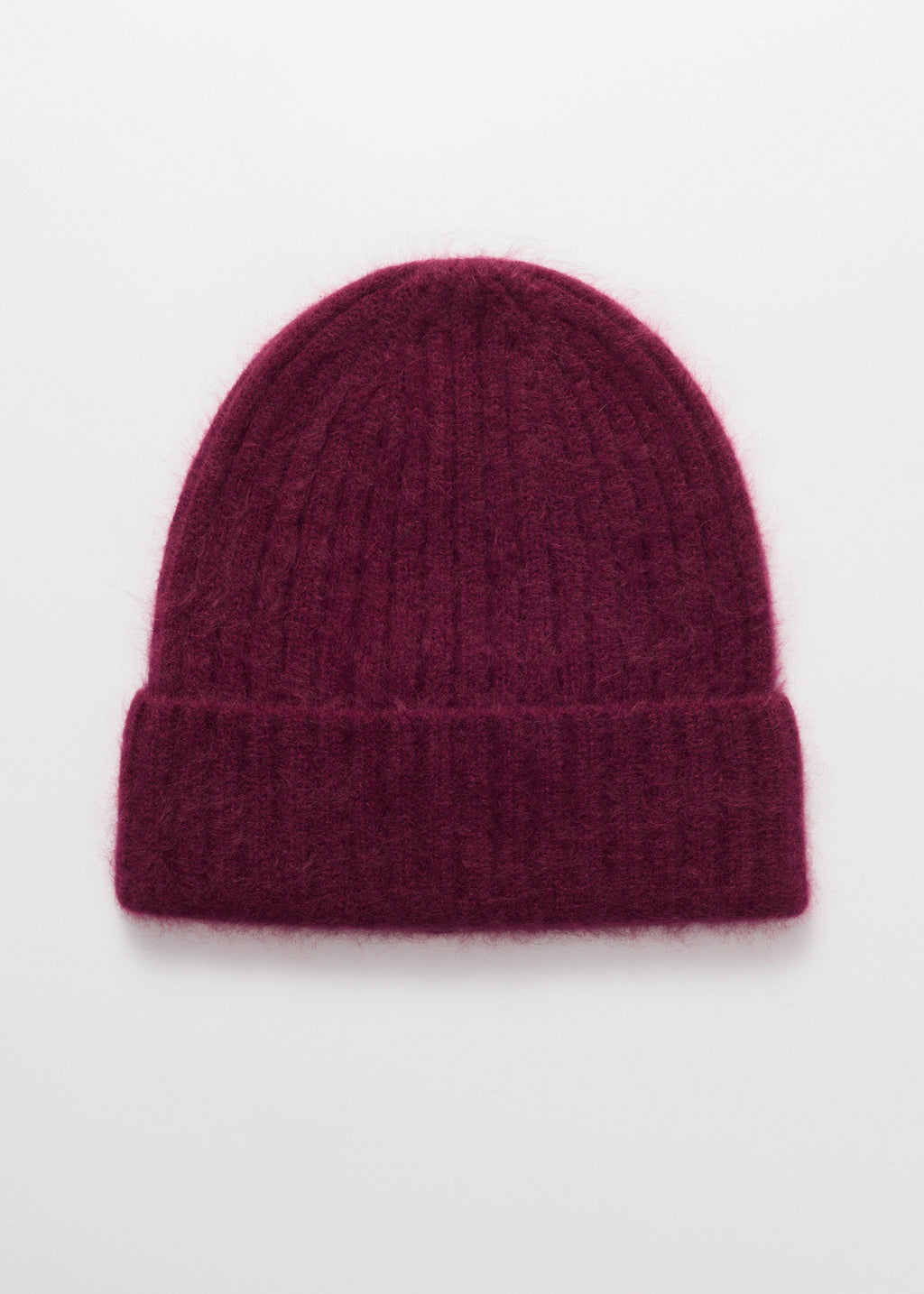 Bonnet En Cachemire Duveteux À L'Avoine Beanie S - Rouge