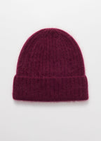 Bonnet En Cachemire Duveteux À L'Avoine Beanie S - Rouge