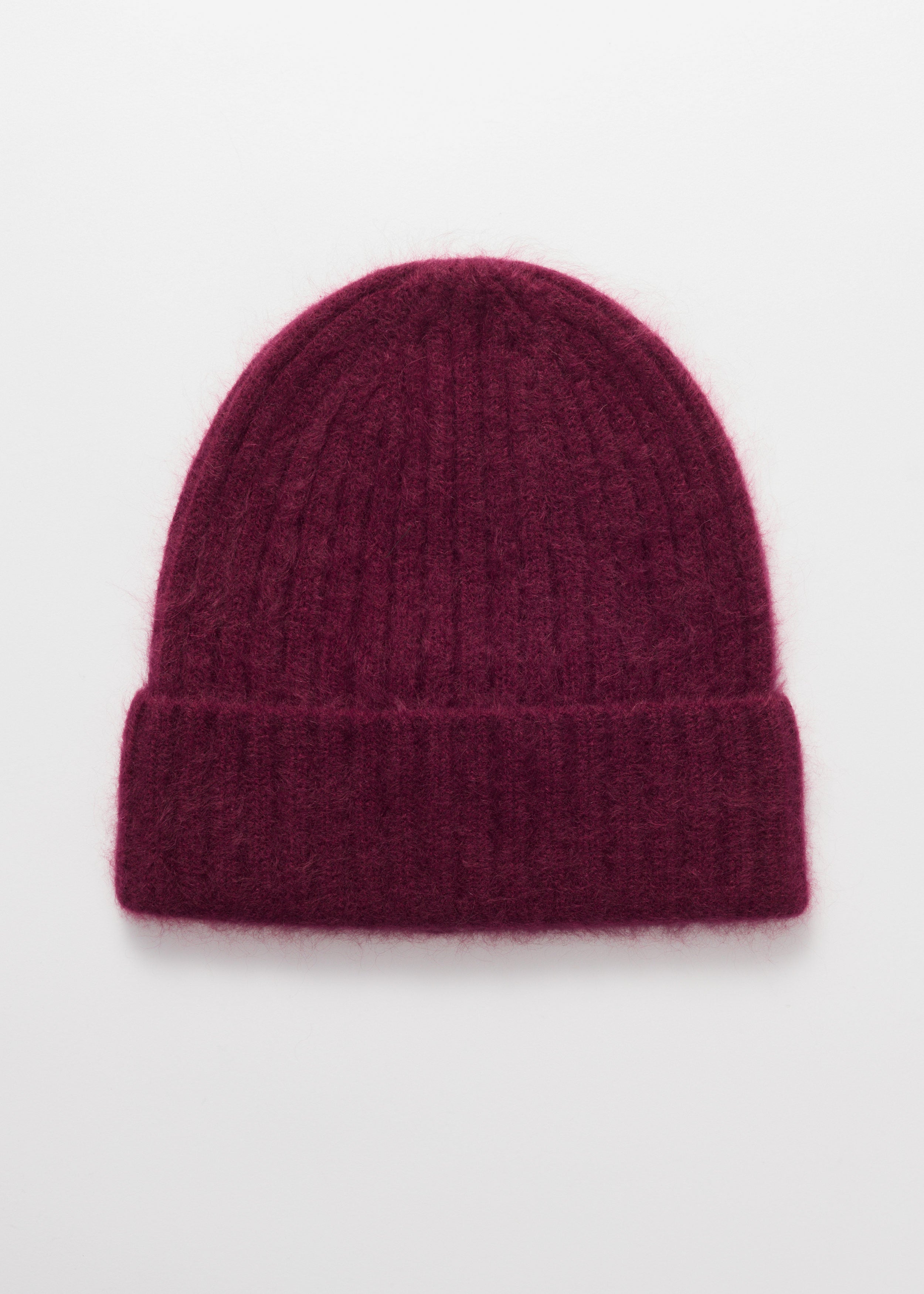 Bonnet En Cachemire Duveteux À L'Avoine Beanie S - Rouge