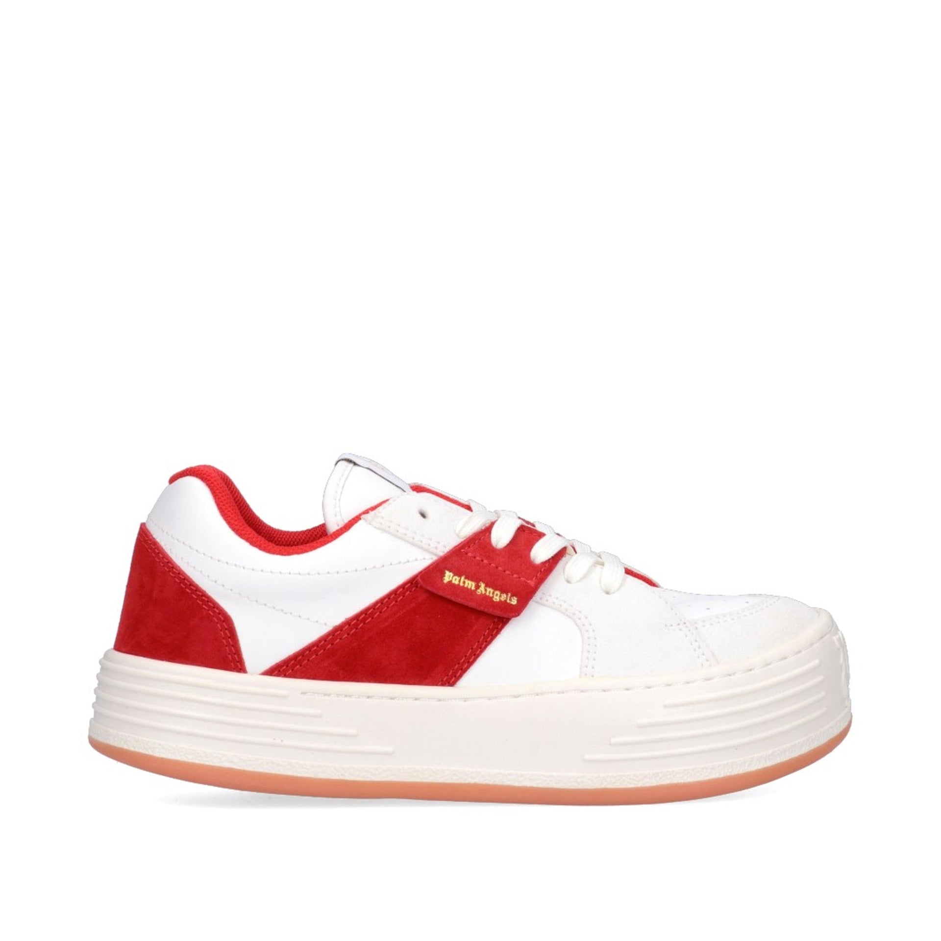 Baskets Palm Angels Leather Logo - Red - Homme