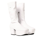 Bottes - Prada Platform Pull On  - White