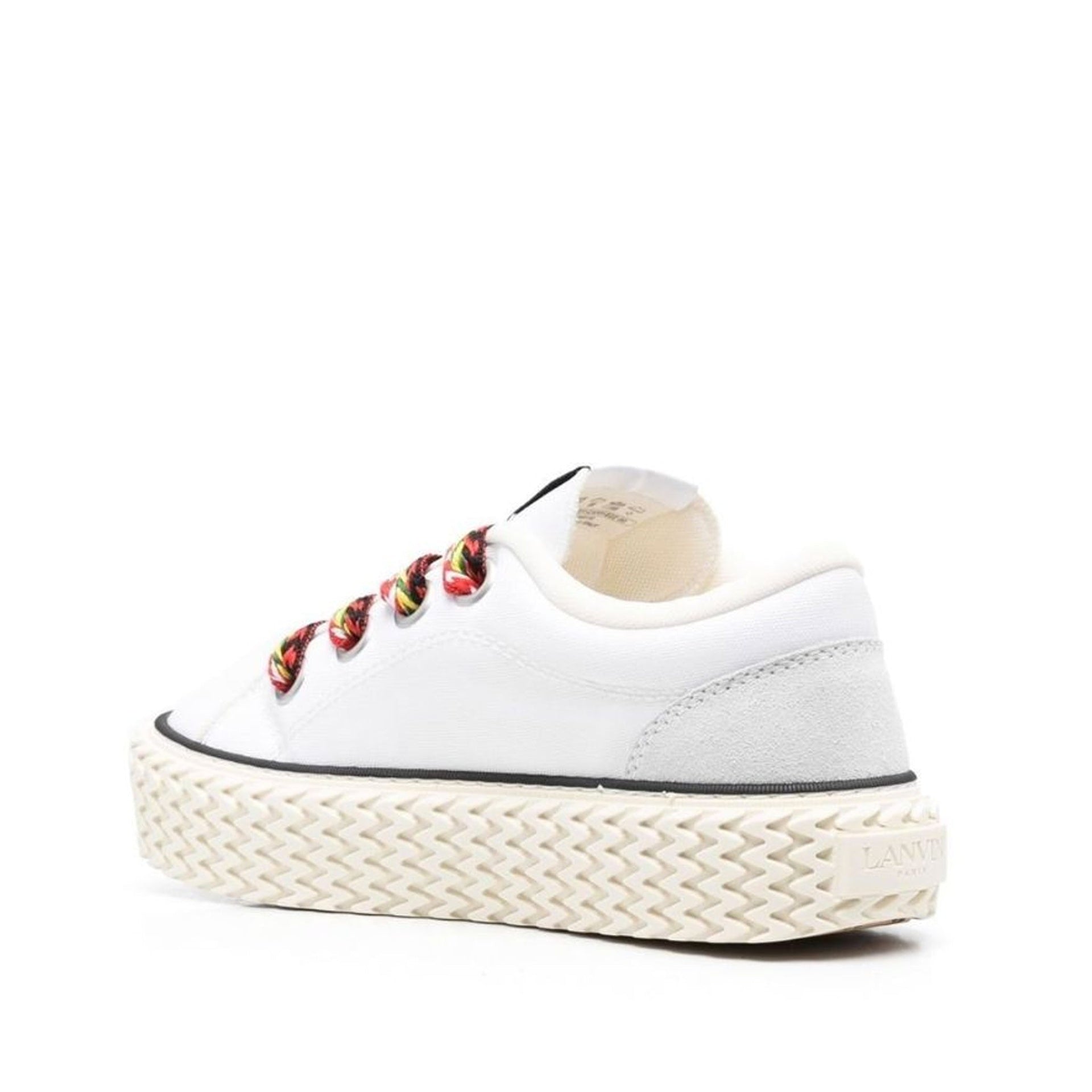 Baskets Lanvin Cotton Lace-Up - White - Femme