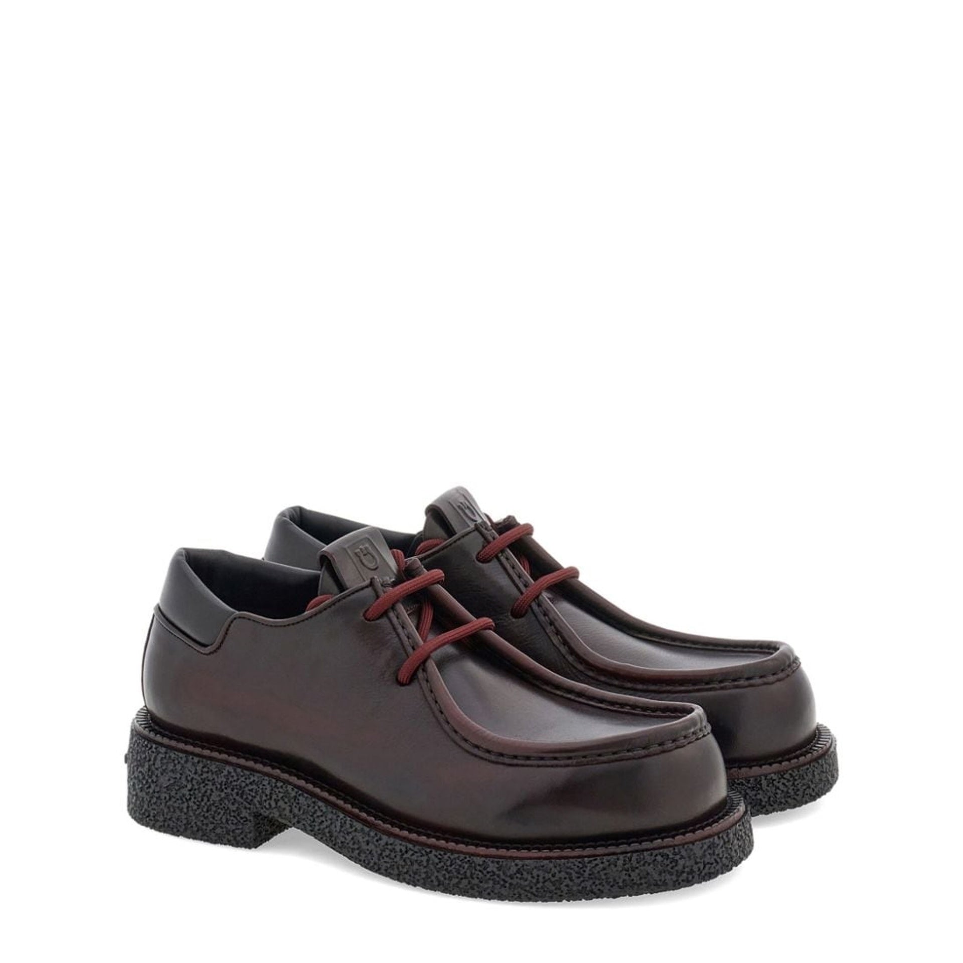 Chaussures Salvatore Ferragamo Lace Up - Bordeaux - Homme