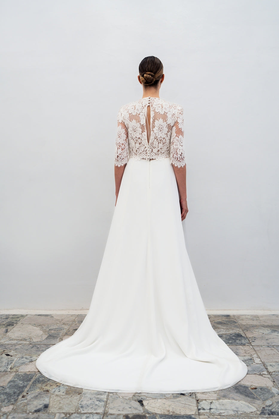 Robe De Mariée Rose - Blanc Soie