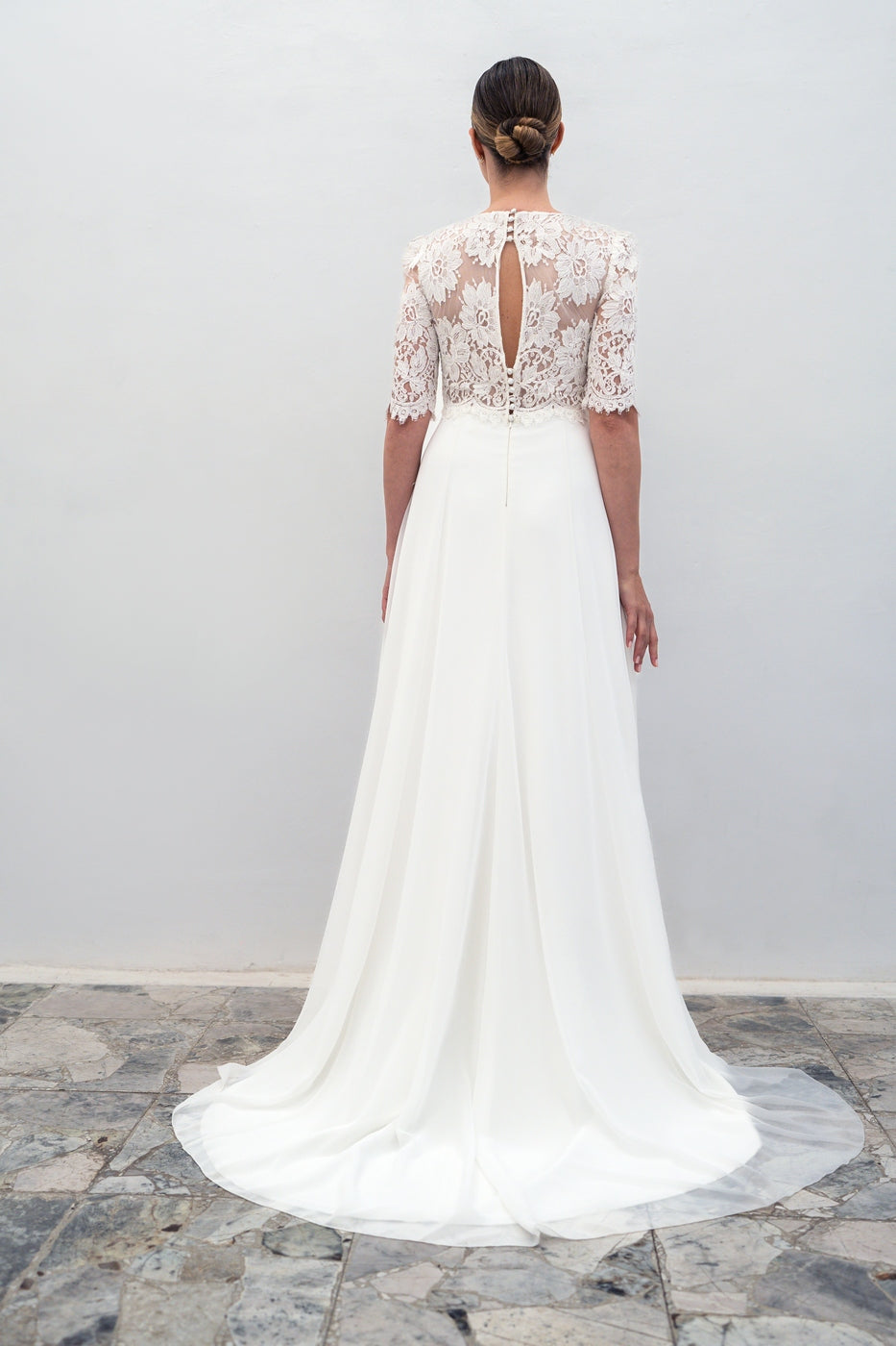 Robe De Mariée Rose - Blanc Soie