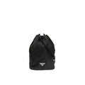 Prada - Pochette Nylon And Leather Drawstring - Femme - Black