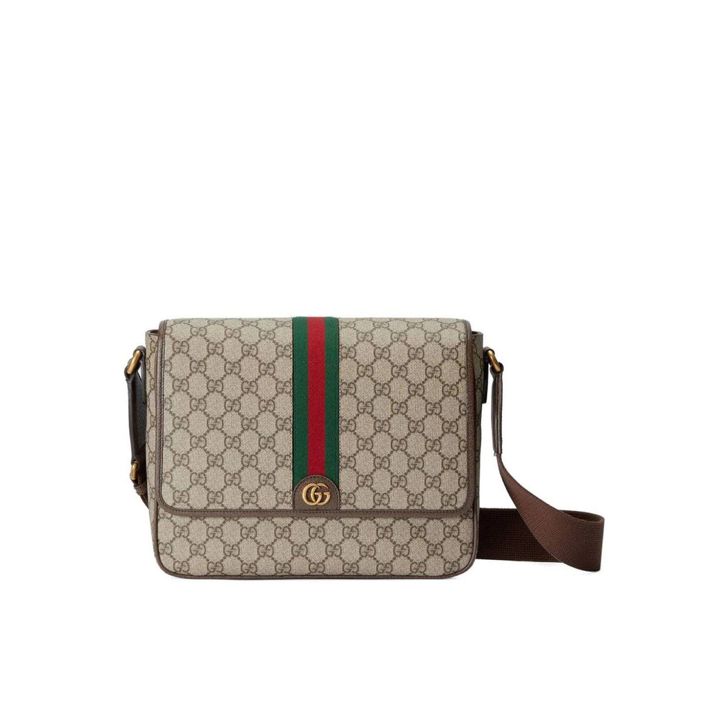 Gucci Medium Ophidia Gg Supreme Messenger Bag - Brown - Homme