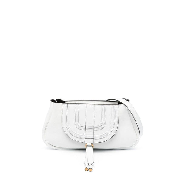 Chloe' Marcie Clutch Shoulder Bag - White - Femme