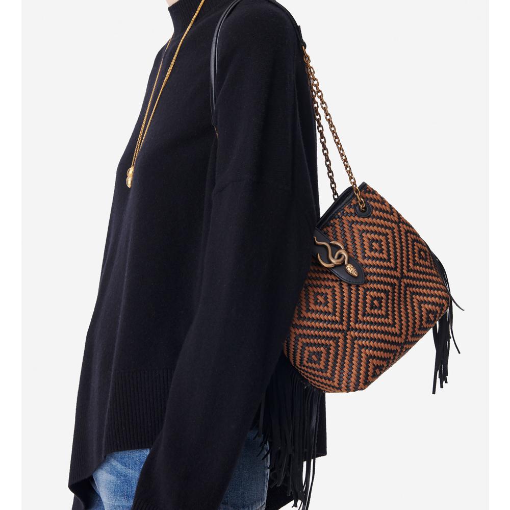 Petit Sac Cléo - Noir/Marron