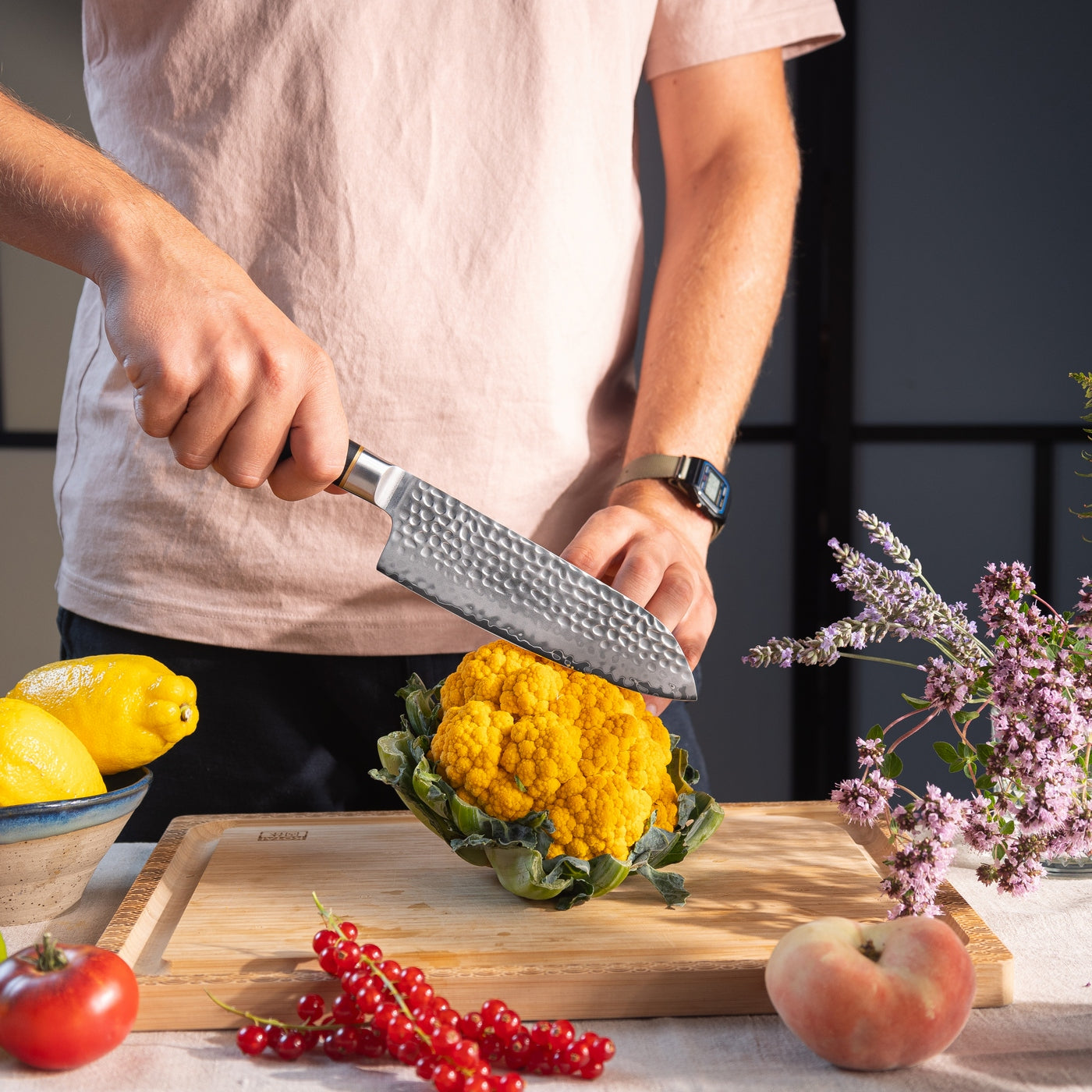 Collection Pakka San-Mai - Couteau Santoku - 18cm