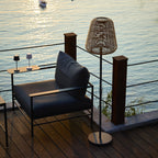 Boheme Tall - Lampadaire Solaire - Polyrotin - Marron