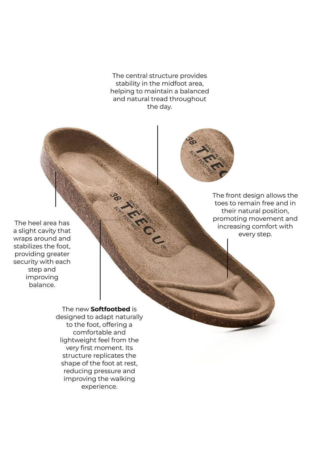 Sandales Planta Soft - Marron