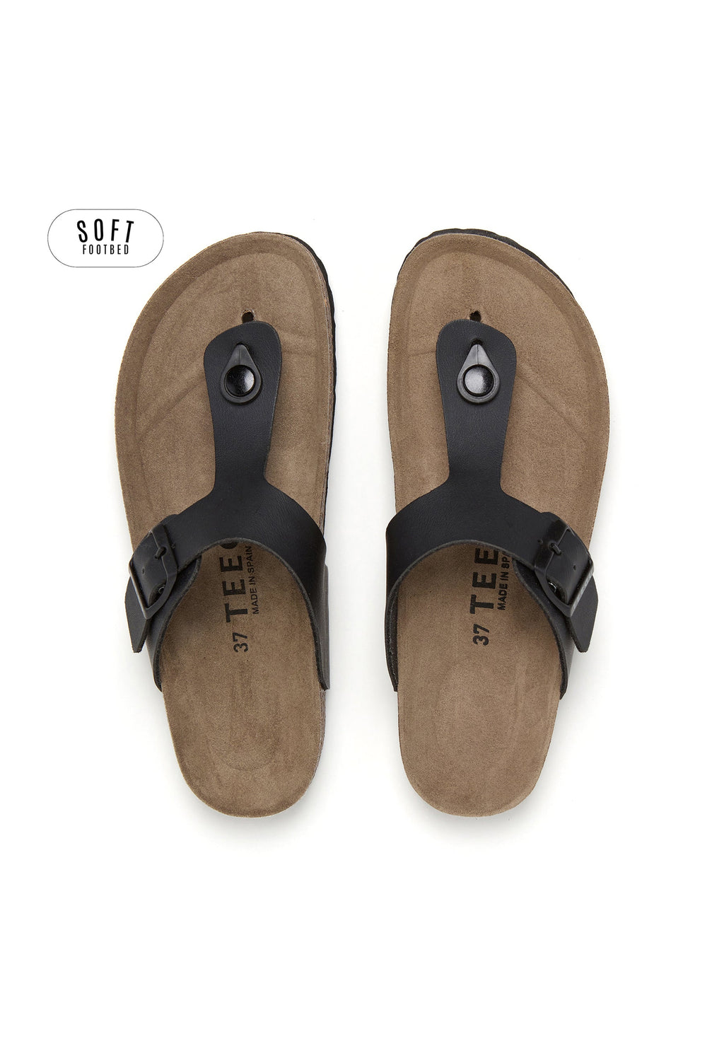 Sandales Planta Soft - Noir Jais