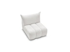 Azra - Chauffeuse 1 Place Sans Accoudoir Pour Canapé Modulable - Tissu Bouclette
