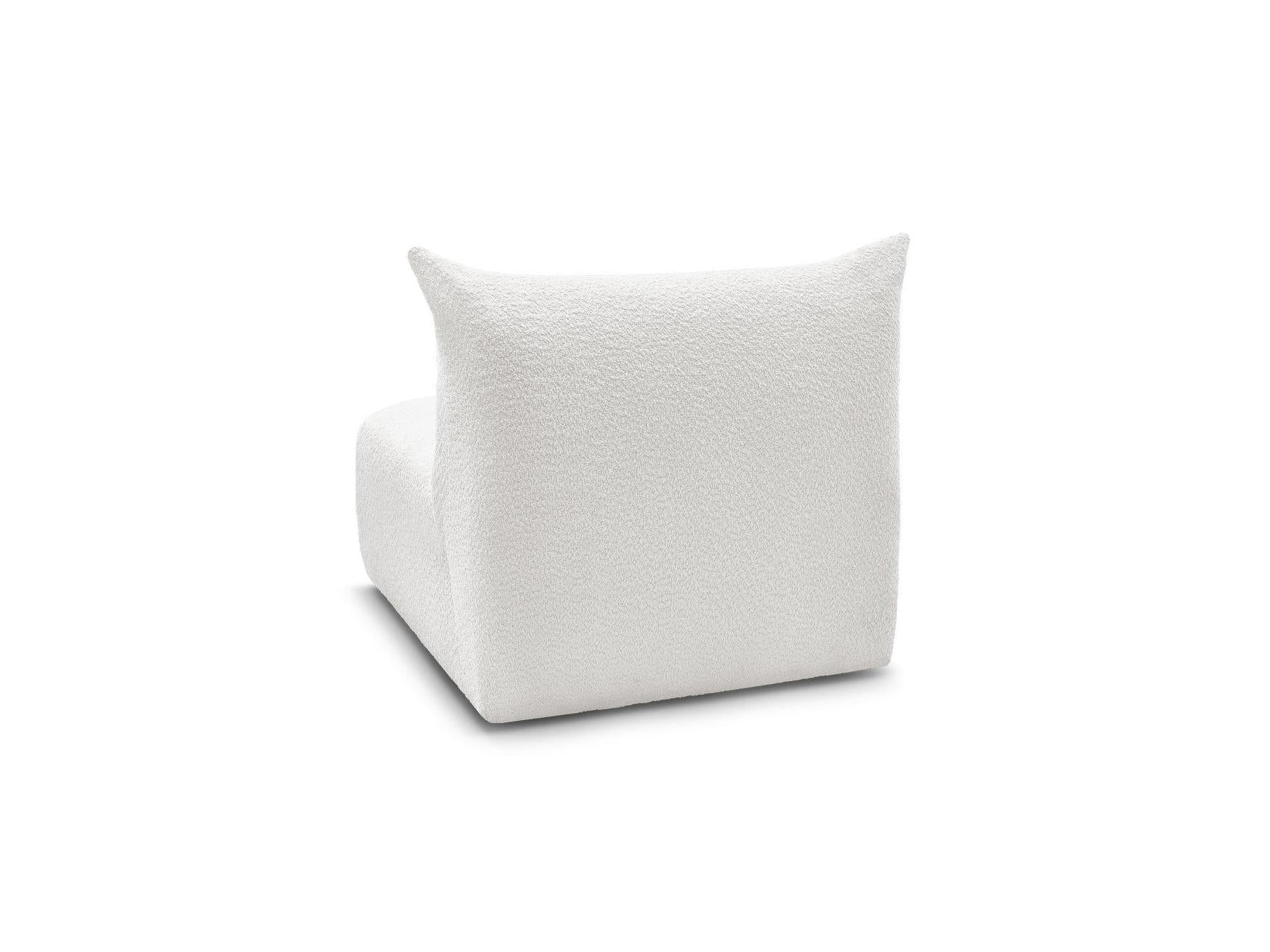 Azra - Chauffeuse 1 Place Sans Accoudoir Pour Canapé Modulable - Tissu Bouclette