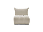 Azra - Chauffeuse 1 Place Sans Accoudoir Pour Canapé Modulable - Tissu Bouclette