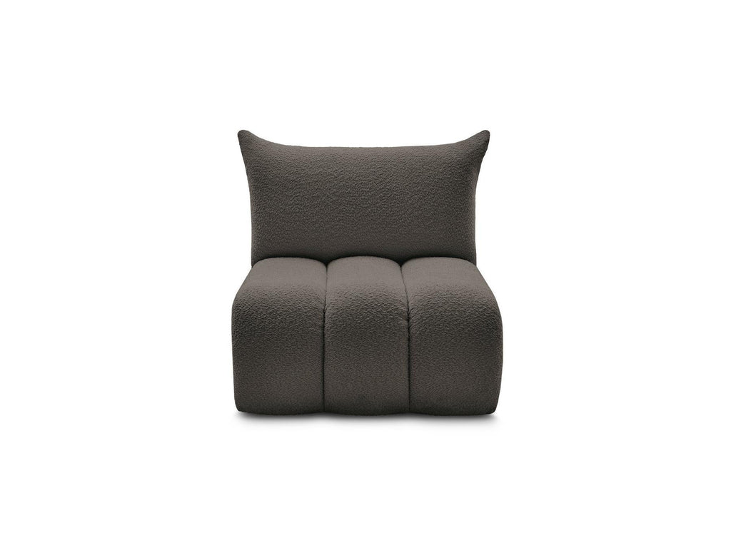 Azra - Chauffeuse 1 Place Sans Accoudoir Pour Canapé Modulable - Tissu Bouclette