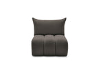 Azra - Chauffeuse 1 Place Sans Accoudoir Pour Canapé Modulable - Tissu Bouclette