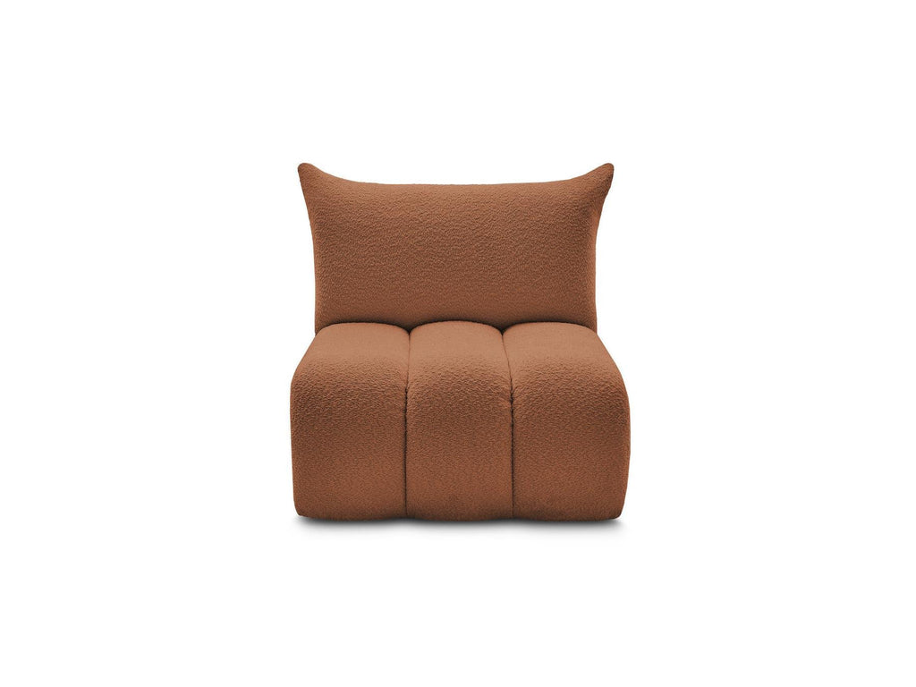 Azra - Chauffeuse 1 Place Sans Accoudoir Pour Canapé Modulable - Tissu Bouclette