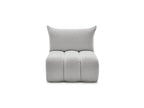 Azra - Chauffeuse 1 Place Sans Accoudoir Pour Canapé Modulable - Tissu Bouclette
