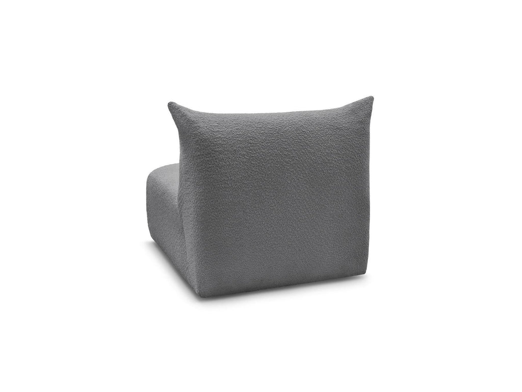 Azra - Chauffeuse 1 Place Sans Accoudoir Pour Canapé Modulable - Tissu Bouclette