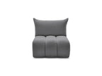 Azra - Chauffeuse 1 Place Sans Accoudoir Pour Canapé Modulable - Tissu Bouclette