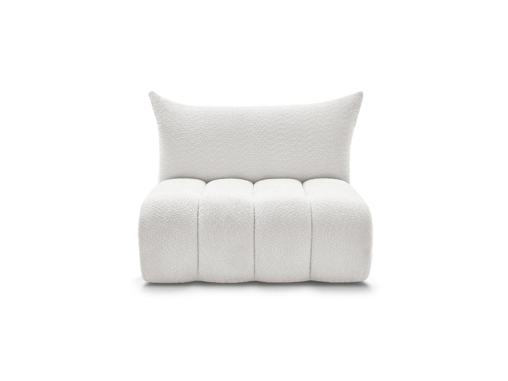 Azra - Chauffeuse 2 Places Sans Accoudoir Pour Canapé Modulable - Tissu Bouclette