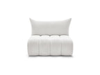 Azra - Chauffeuse 2 Places Sans Accoudoir Pour Canapé Modulable - Tissu Bouclette