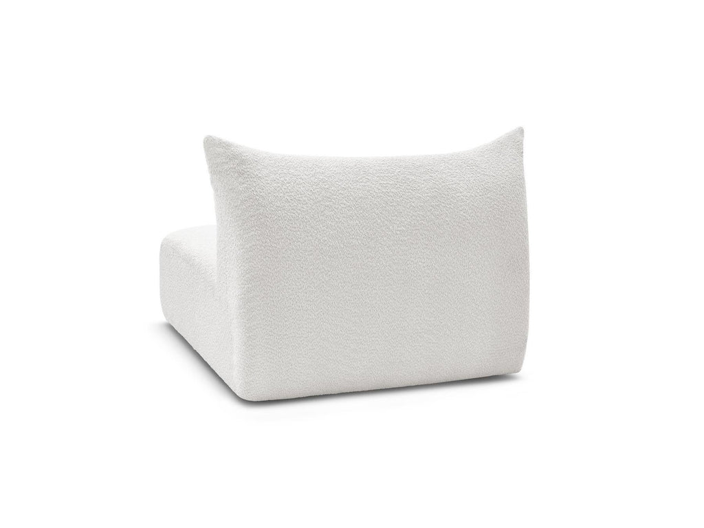 Azra - Chauffeuse 2 Places Sans Accoudoir Pour Canapé Modulable - Tissu Bouclette