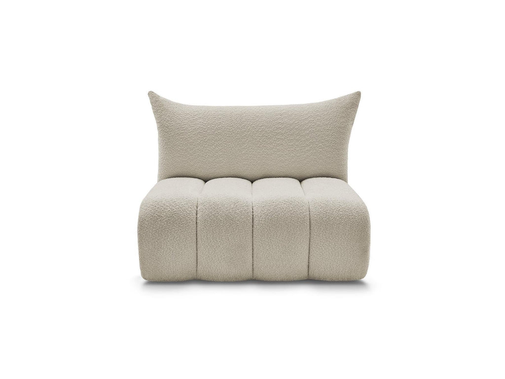 Azra - Chauffeuse 2 Places Sans Accoudoir Pour Canapé Modulable - Tissu Bouclette