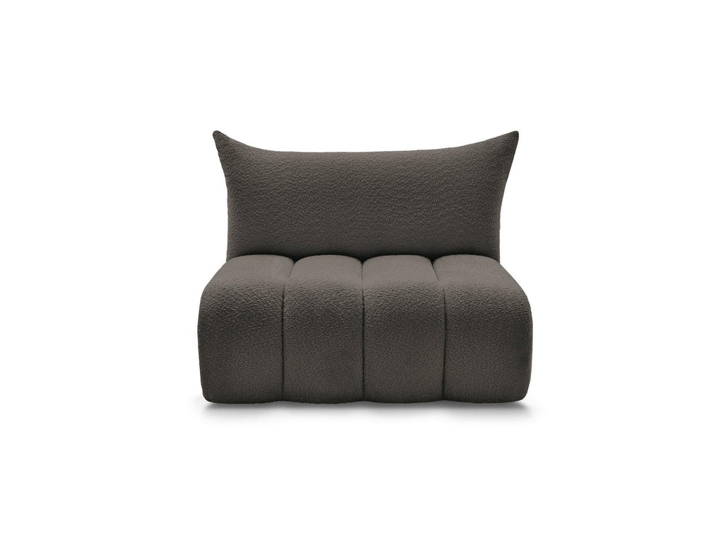 Azra - Chauffeuse 2 Places Sans Accoudoir Pour Canapé Modulable - Tissu Bouclette