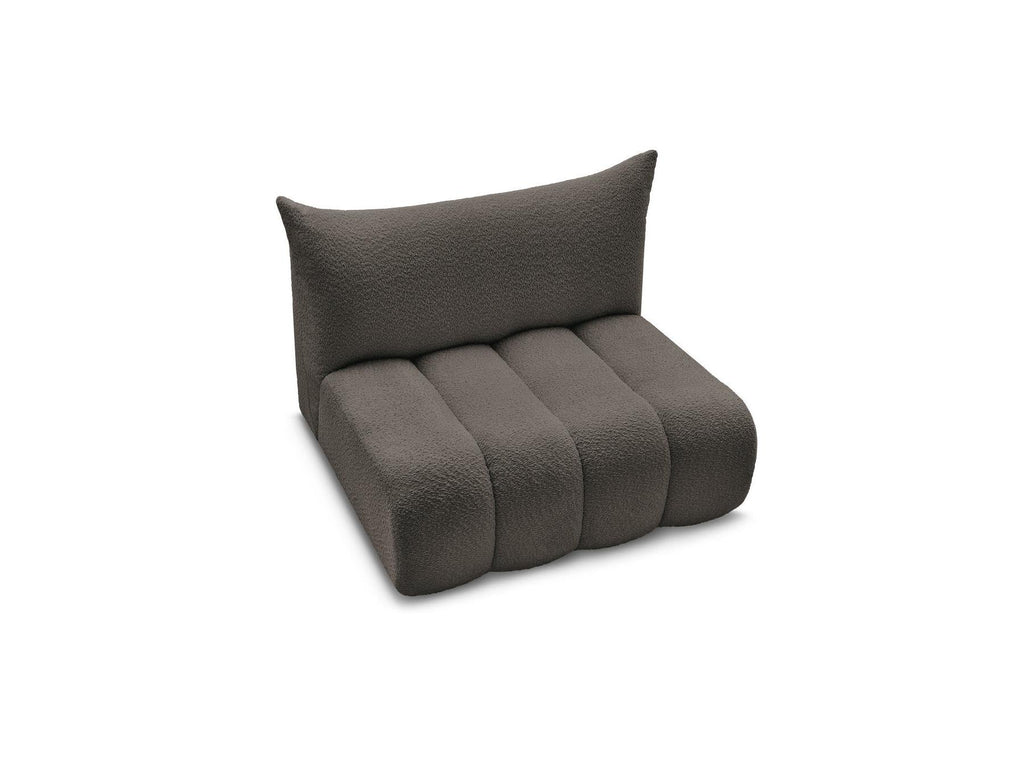 Azra - Chauffeuse 2 Places Sans Accoudoir Pour Canapé Modulable - Tissu Bouclette