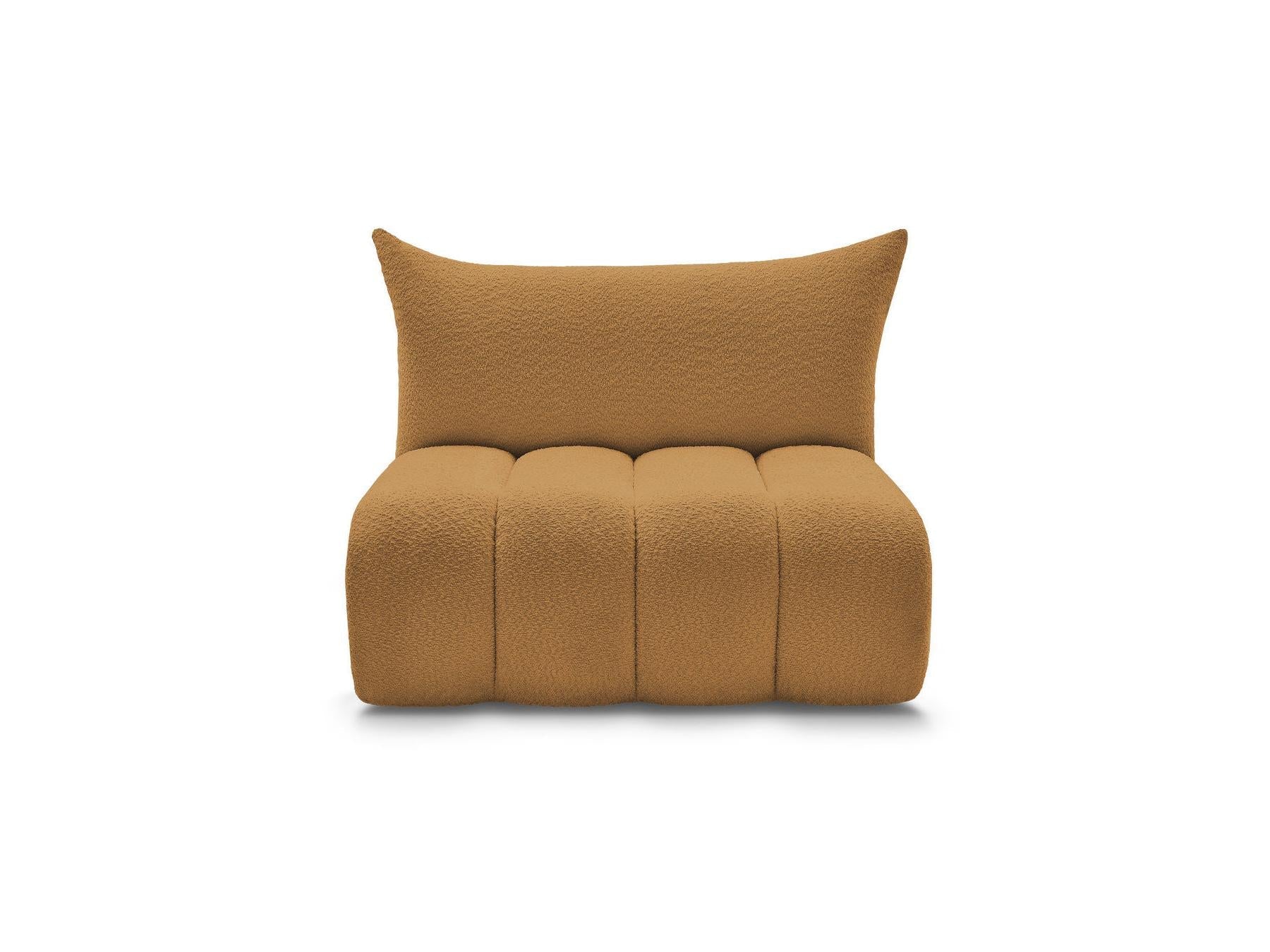 Azra - Chauffeuse 2 Places Sans Accoudoir Pour Canapé Modulable - Tissu Bouclette