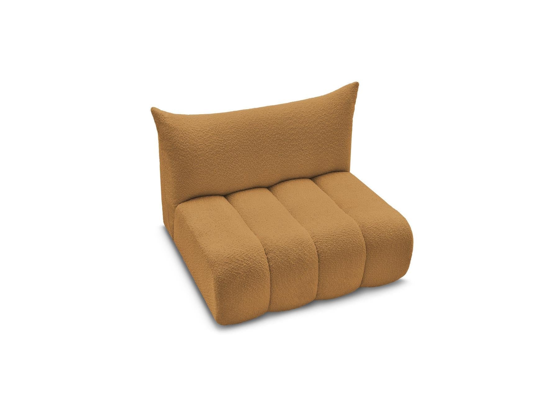 Azra - Chauffeuse 2 Places Sans Accoudoir Pour Canapé Modulable - Tissu Bouclette