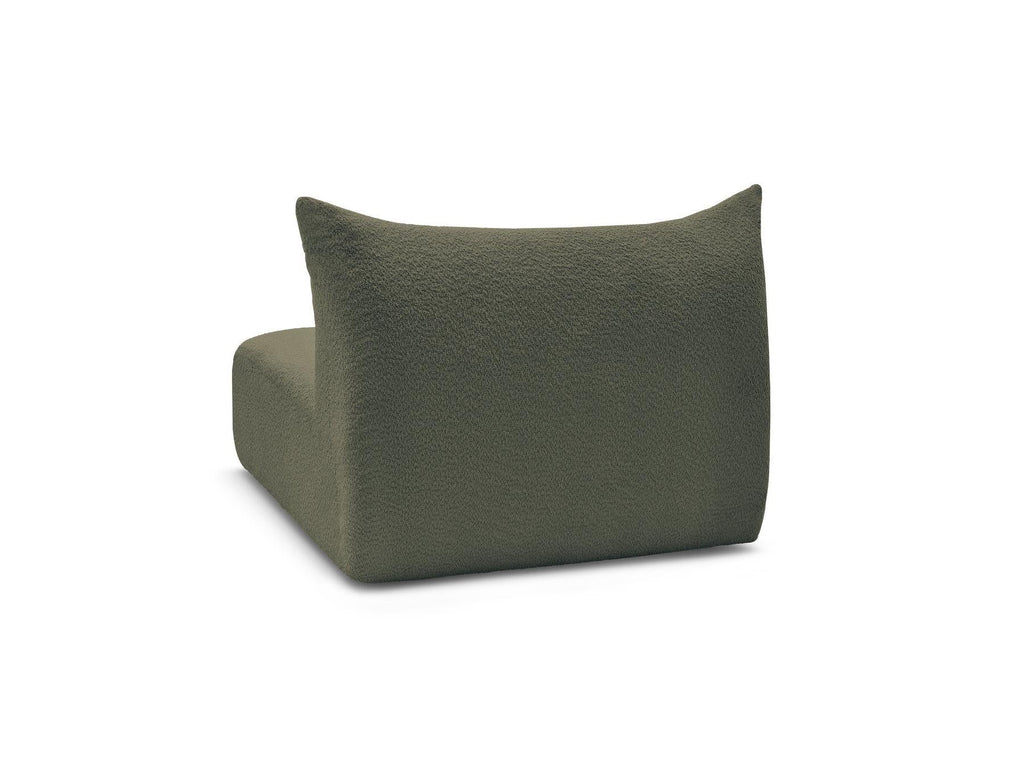 Azra - Chauffeuse 2 Places Sans Accoudoir Pour Canapé Modulable - Tissu Bouclette