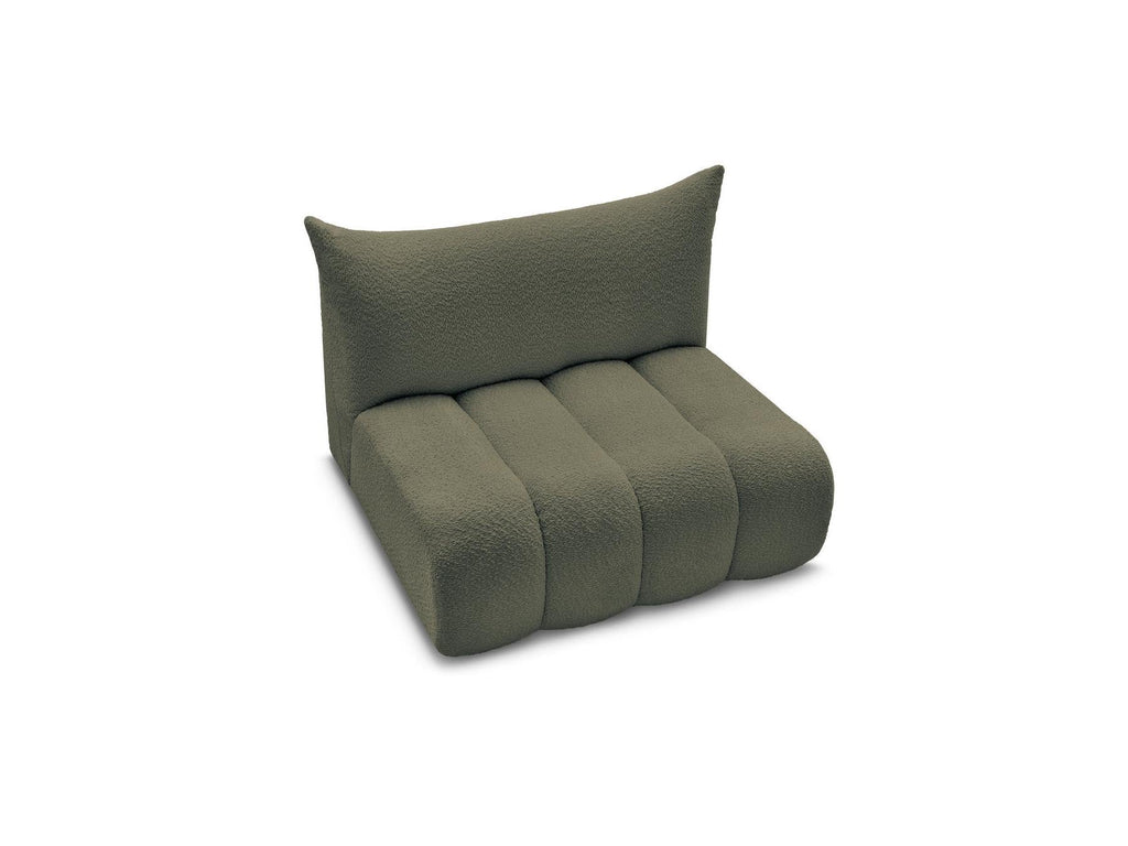 Azra - Chauffeuse 2 Places Sans Accoudoir Pour Canapé Modulable - Tissu Bouclette