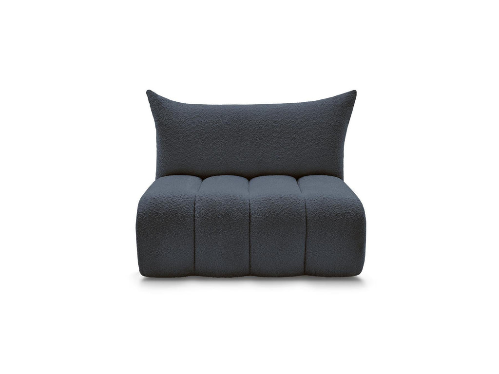 Azra - Chauffeuse 2 Places Sans Accoudoir Pour Canapé Modulable - Tissu Bouclette