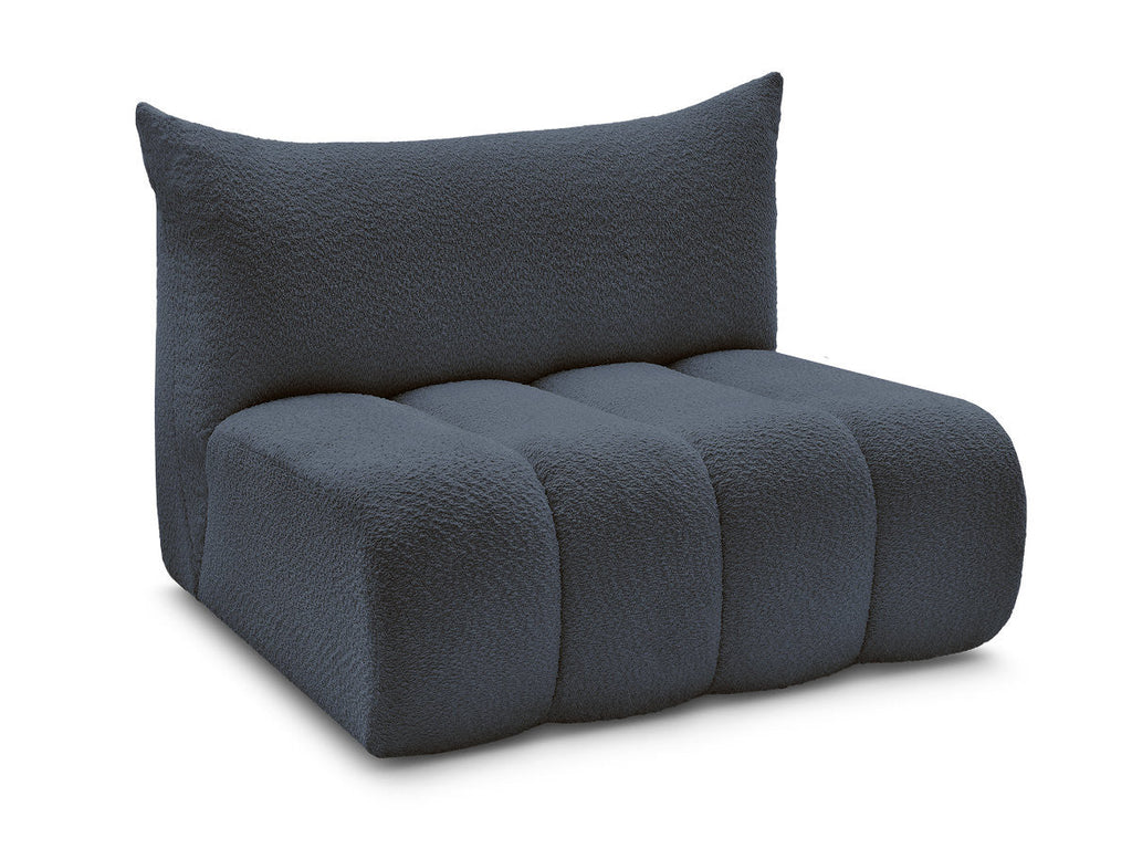 Azra - Chauffeuse 2 Places Sans Accoudoir Pour Canapé Modulable - Tissu Bouclette