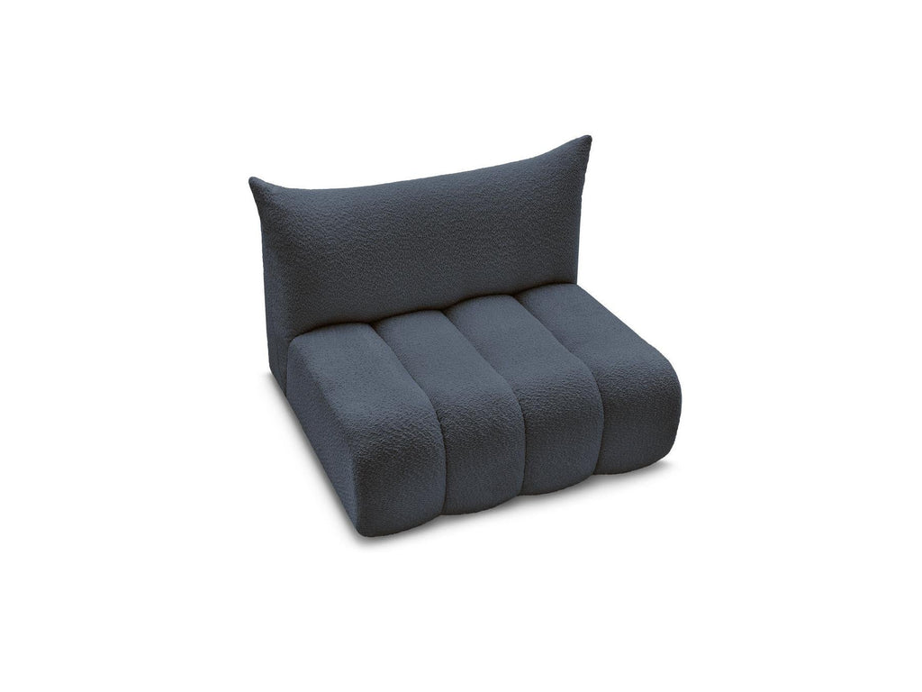 Azra - Chauffeuse 2 Places Sans Accoudoir Pour Canapé Modulable - Tissu Bouclette