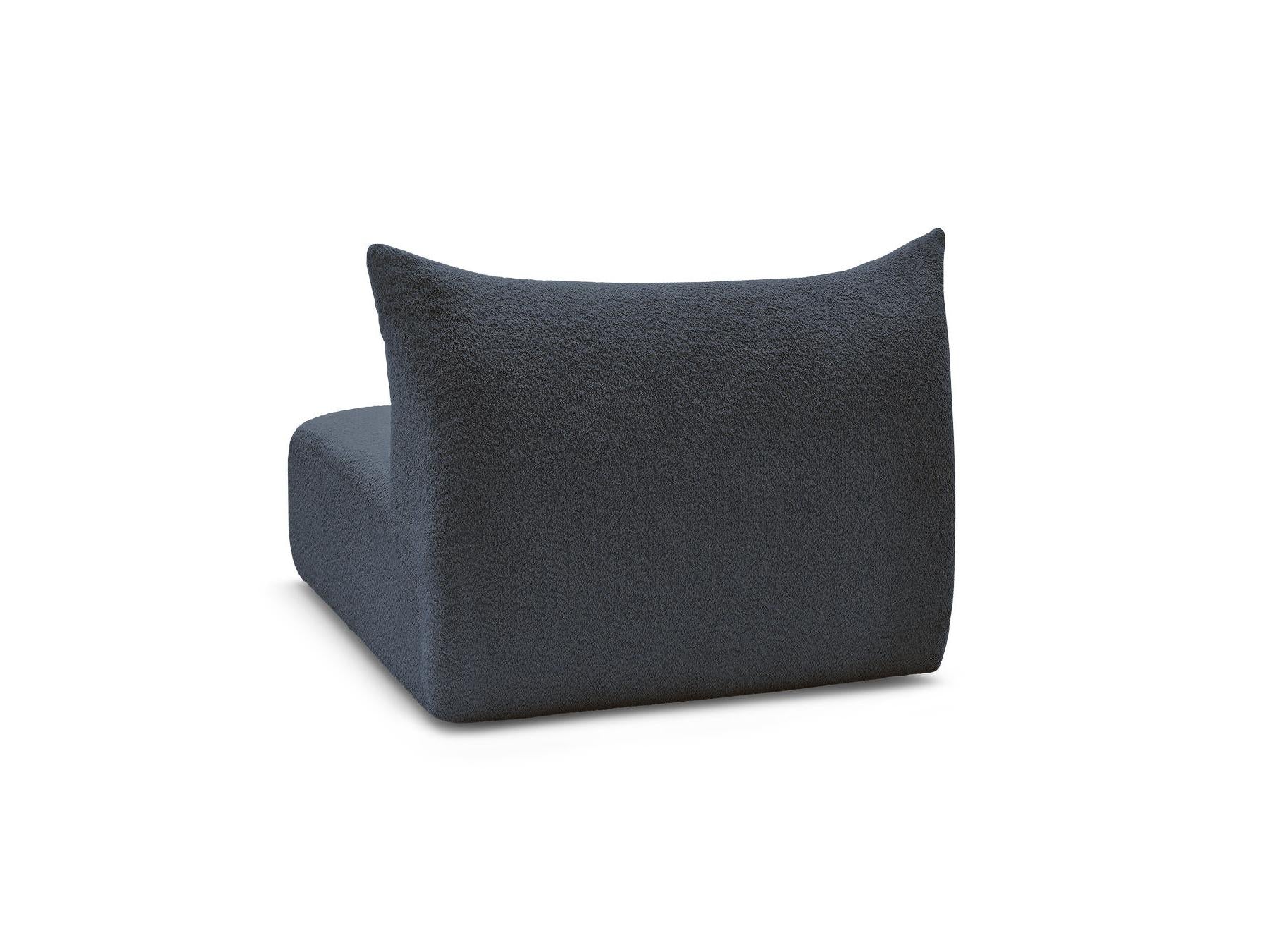 Azra - Chauffeuse 2 Places Sans Accoudoir Pour Canapé Modulable - Tissu Bouclette