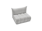 Azra - Chauffeuse 2 Places Sans Accoudoir Pour Canapé Modulable - Tissu Bouclette