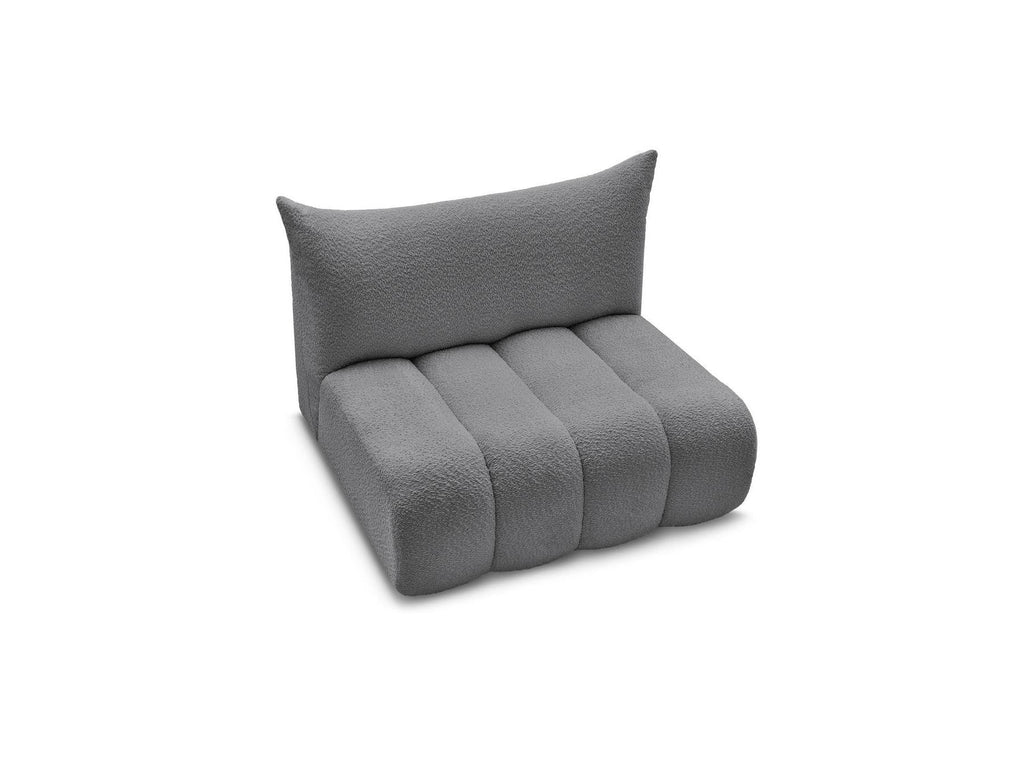 Azra - Chauffeuse 2 Places Sans Accoudoir Pour Canapé Modulable - Tissu Bouclette