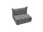 Azra - Chauffeuse 2 Places Sans Accoudoir Pour Canapé Modulable - Tissu Bouclette