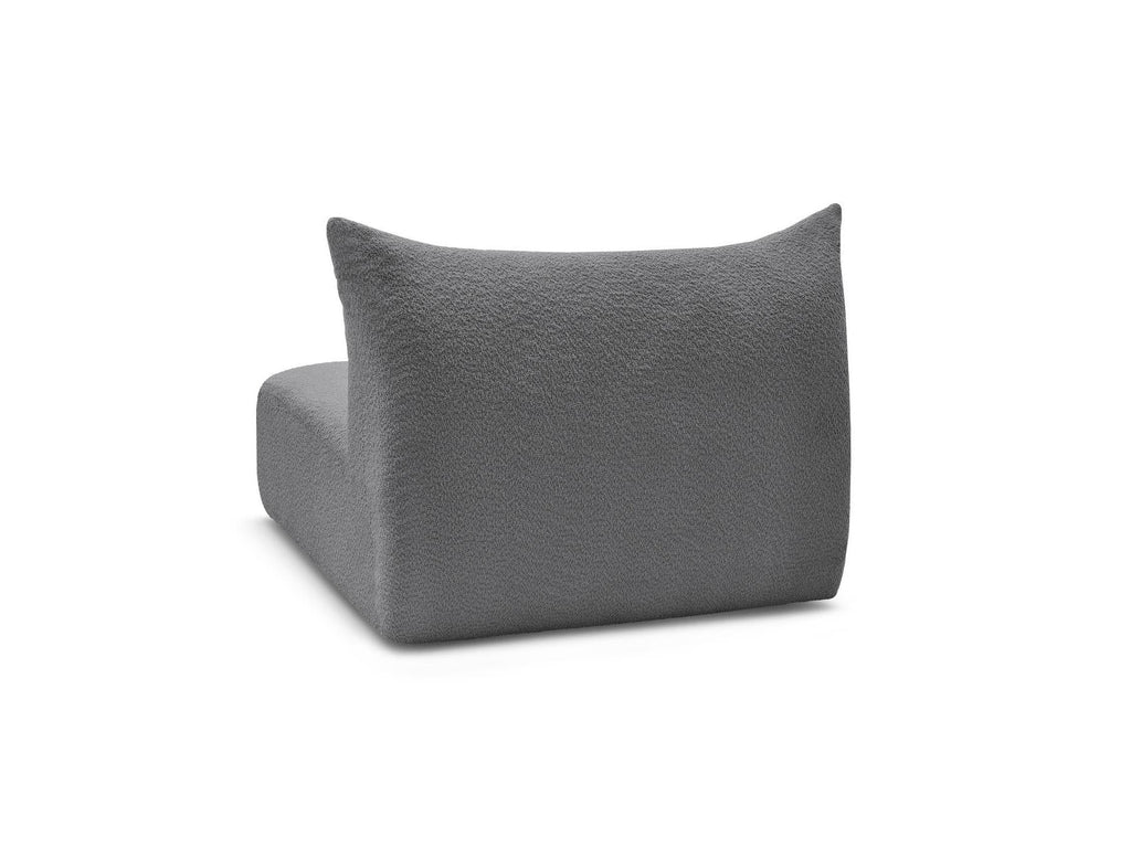 Azra - Chauffeuse 2 Places Sans Accoudoir Pour Canapé Modulable - Tissu Bouclette