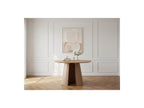 Gaston - Table À Manger Ronde - Placage Chêne