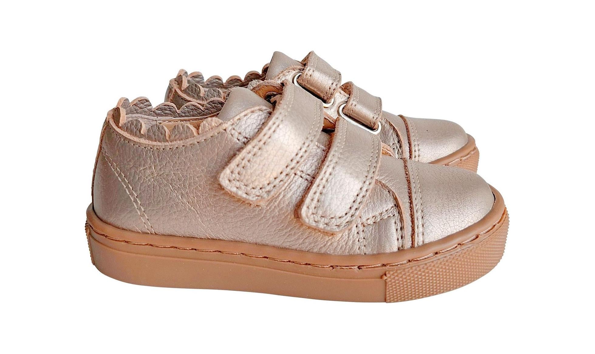Chaussures Souples Scratchs Thaïs - Or - Fille