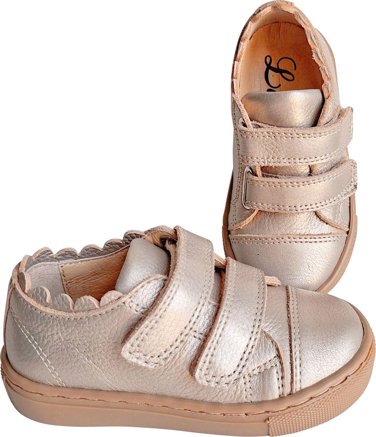 Chaussures Souples Scratchs Thaïs - Or - Fille