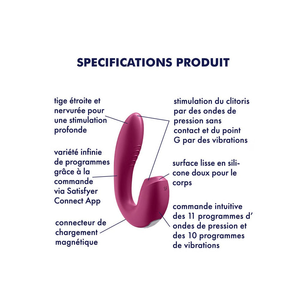 Vibromasseur - Sunray Connect App Berry - Fuschia