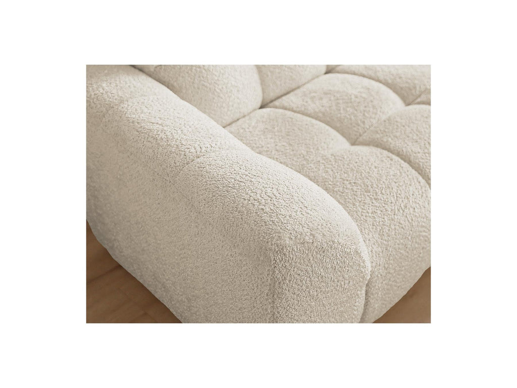 Jaya - Canapé D'Angle Fixe - Tissu Chenille - Angle Droit