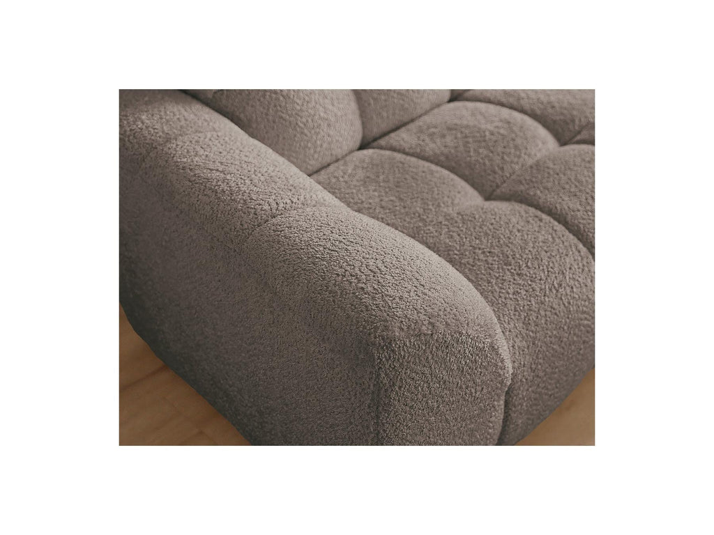 Jaya - Canapé D'Angle Fixe - Tissu Chenille - Angle Droit